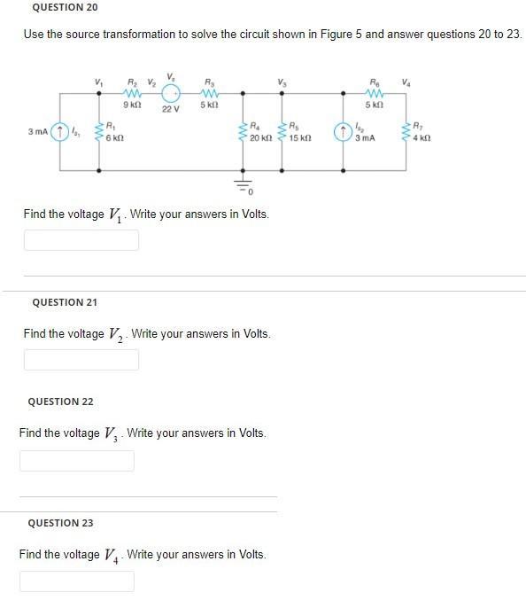 Solved Use the source transformation to solve the circuit | Chegg.com