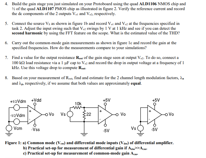 Commonmode and differentialmode operation The
