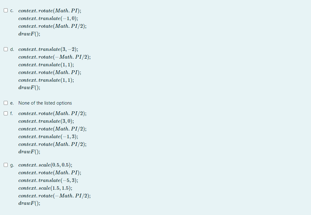 Solved Select the transformations and the order in which | Chegg.com