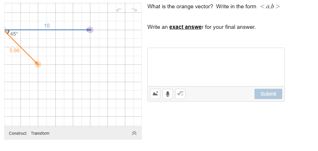 solved-what-is-the-orange-vector-write-in-the-form-a-b-chegg