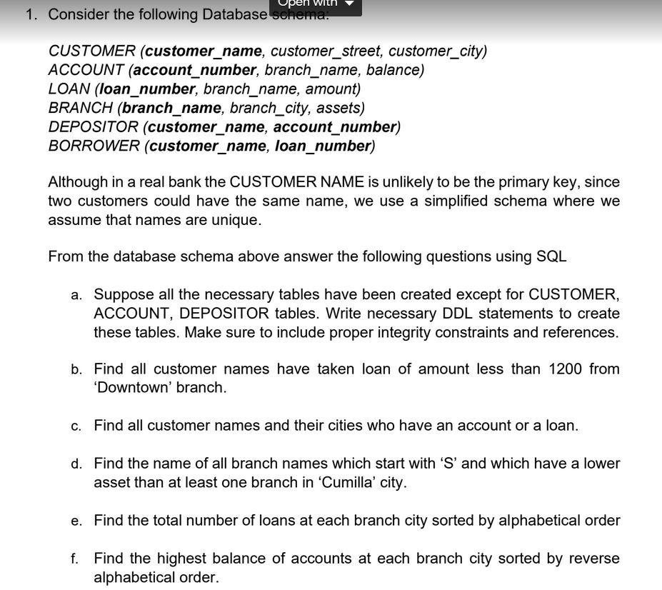 solved-1-consider-the-following-database-schema-customer-chegg