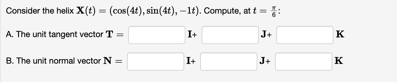 Solved Consider The Helix Xtcos4tsin4t−1t 9524