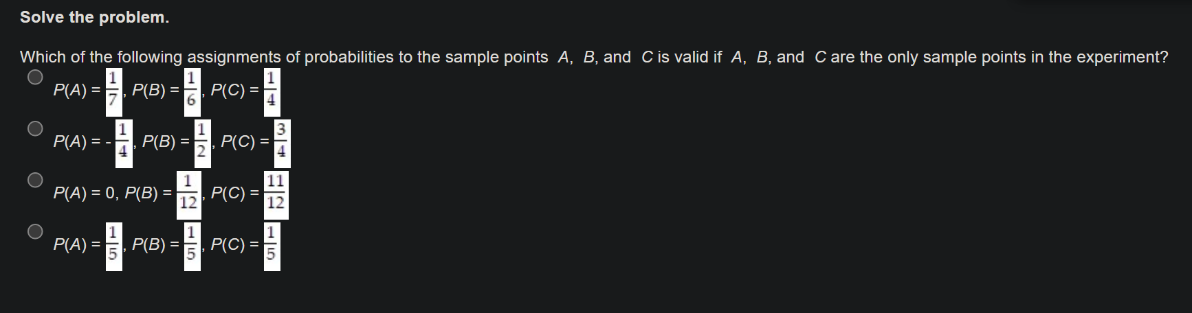 Solved Solve The Problem. Which Of The Following | Chegg.com