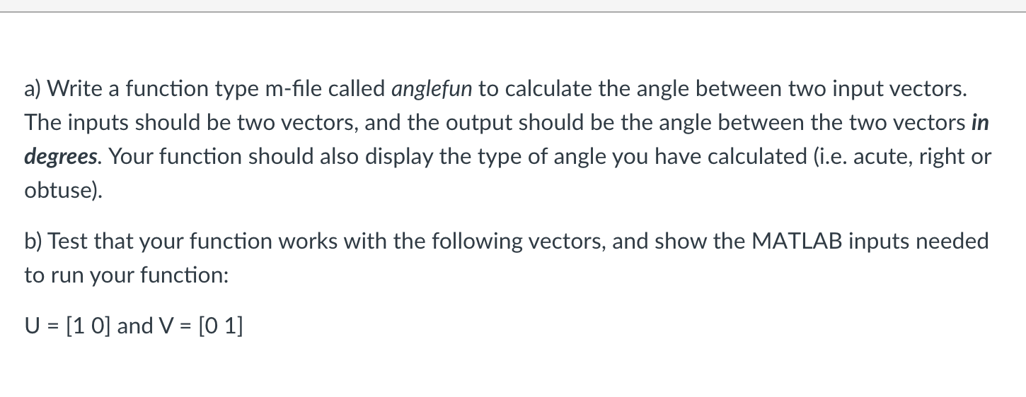 [Solved]: MATHLAB only a) Write a function type m-file call