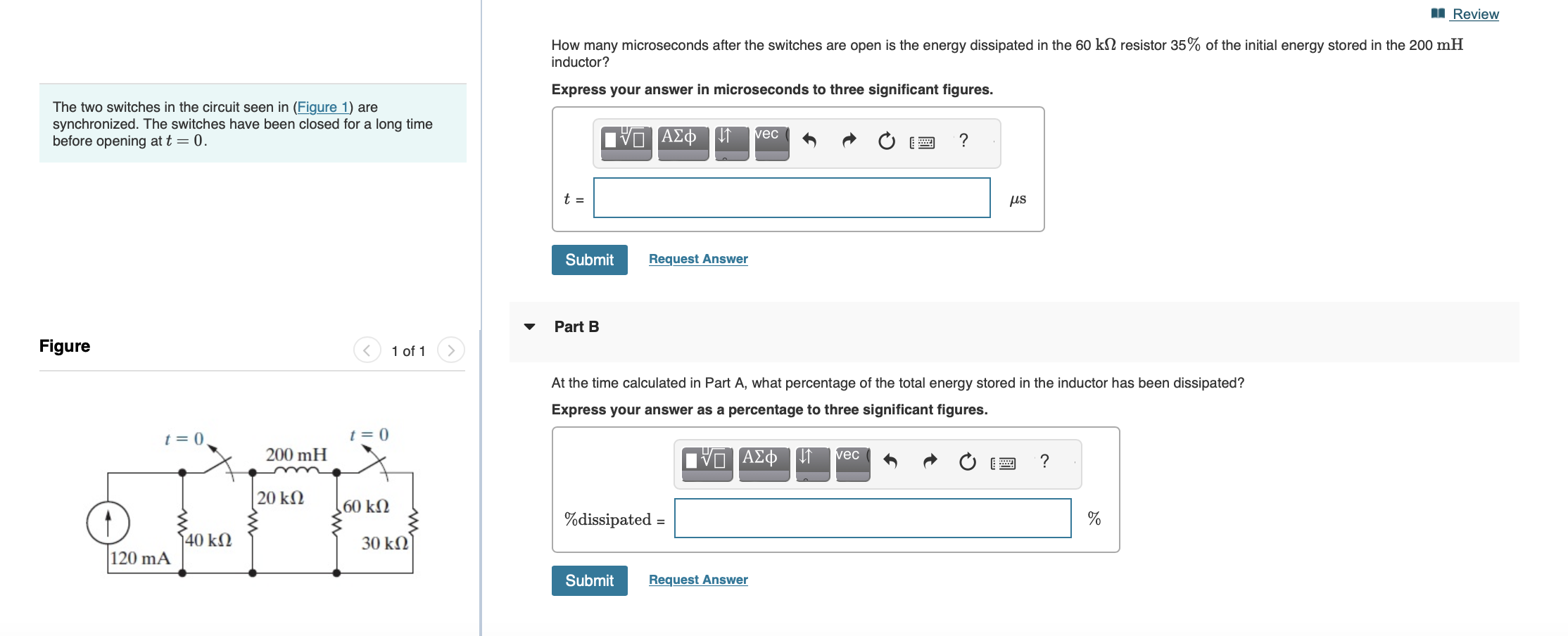 Solved How many microseconds after the switches are open is | Chegg.com