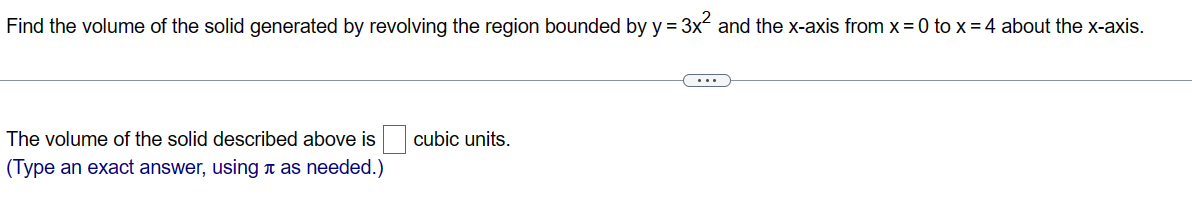 Solved Find the volume of the solid generated by revolving | Chegg.com