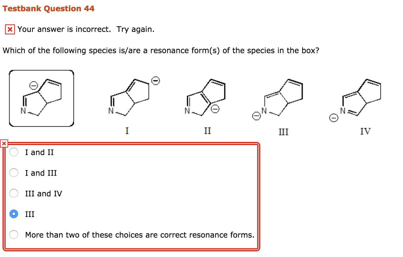 Solved Which Of The Following Species Is/are A Resonance | Chegg.com