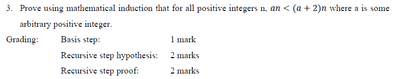 Solved 3. Prove using mathematical induction that for all | Chegg.com