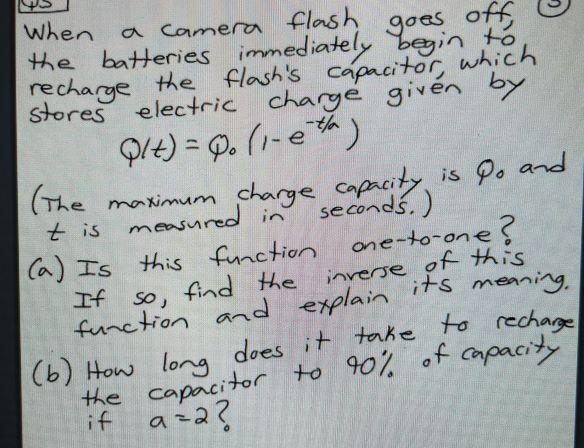 Solved When (The a camera flash the batteries immediately | Chegg.com
