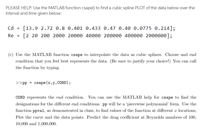 spline (MATLAB Functions)