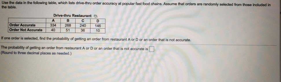 Solved Use The Data In The Following Table, Which | Chegg.com