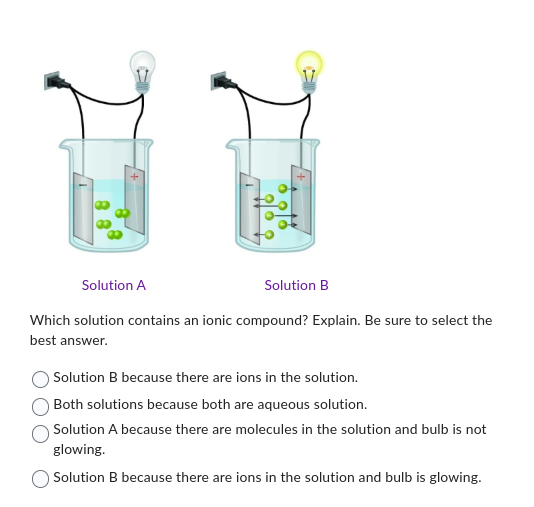 Solved Solution A Solution B Which Solution Contains An | Chegg.com