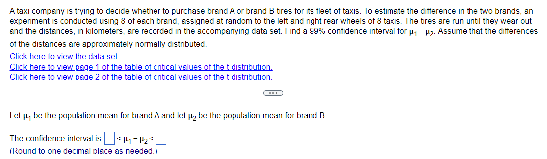 Solved A taxi company is trying to decide whether to | Chegg.com