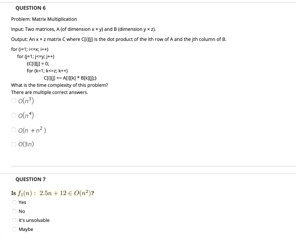 Solved Question 1 Which Kind Of Growth Is The Best Fit Fo Chegg Com