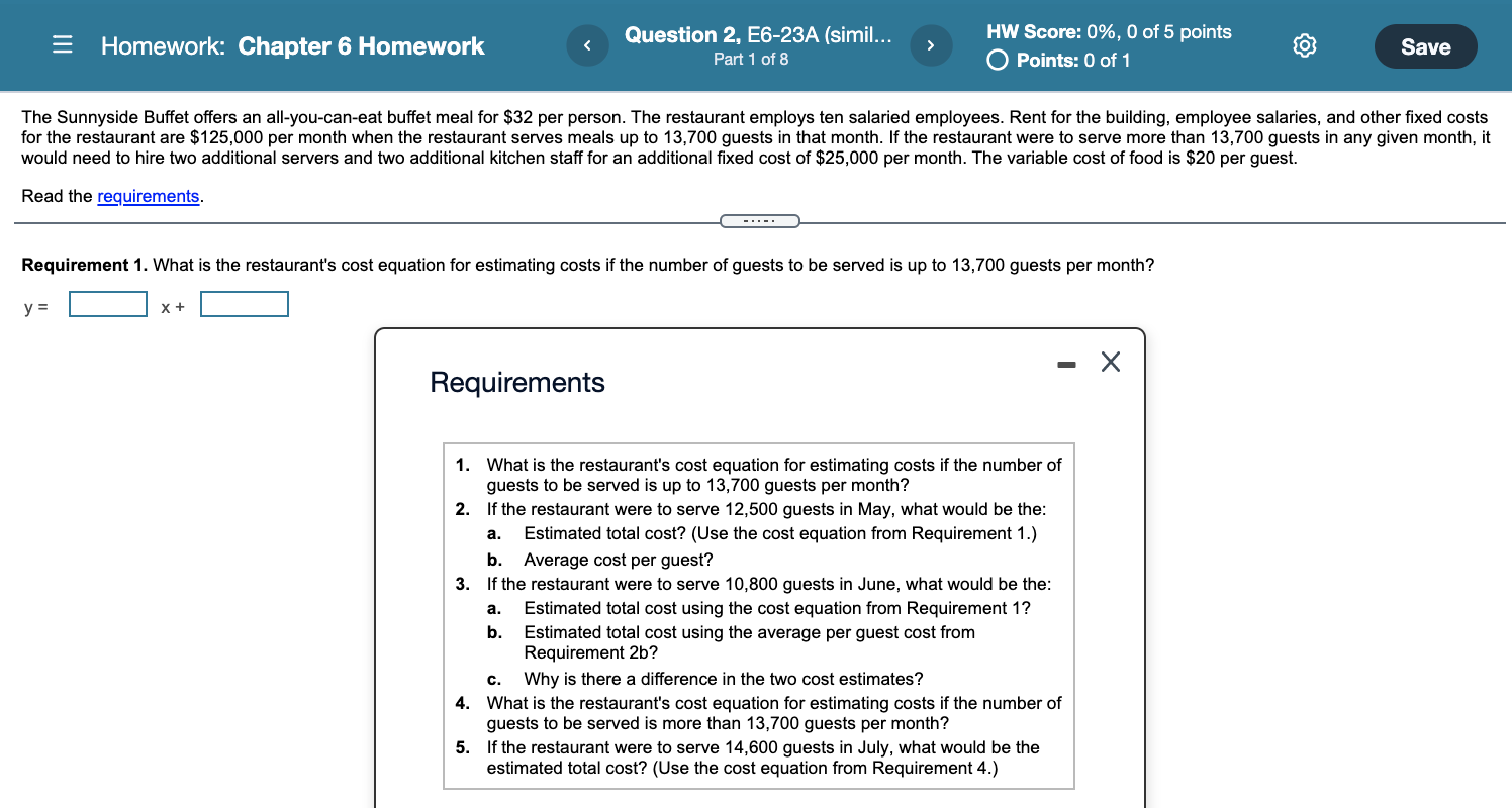 3 Homework: Chapter 6 Homework Question 2, E6-23A | Chegg.com