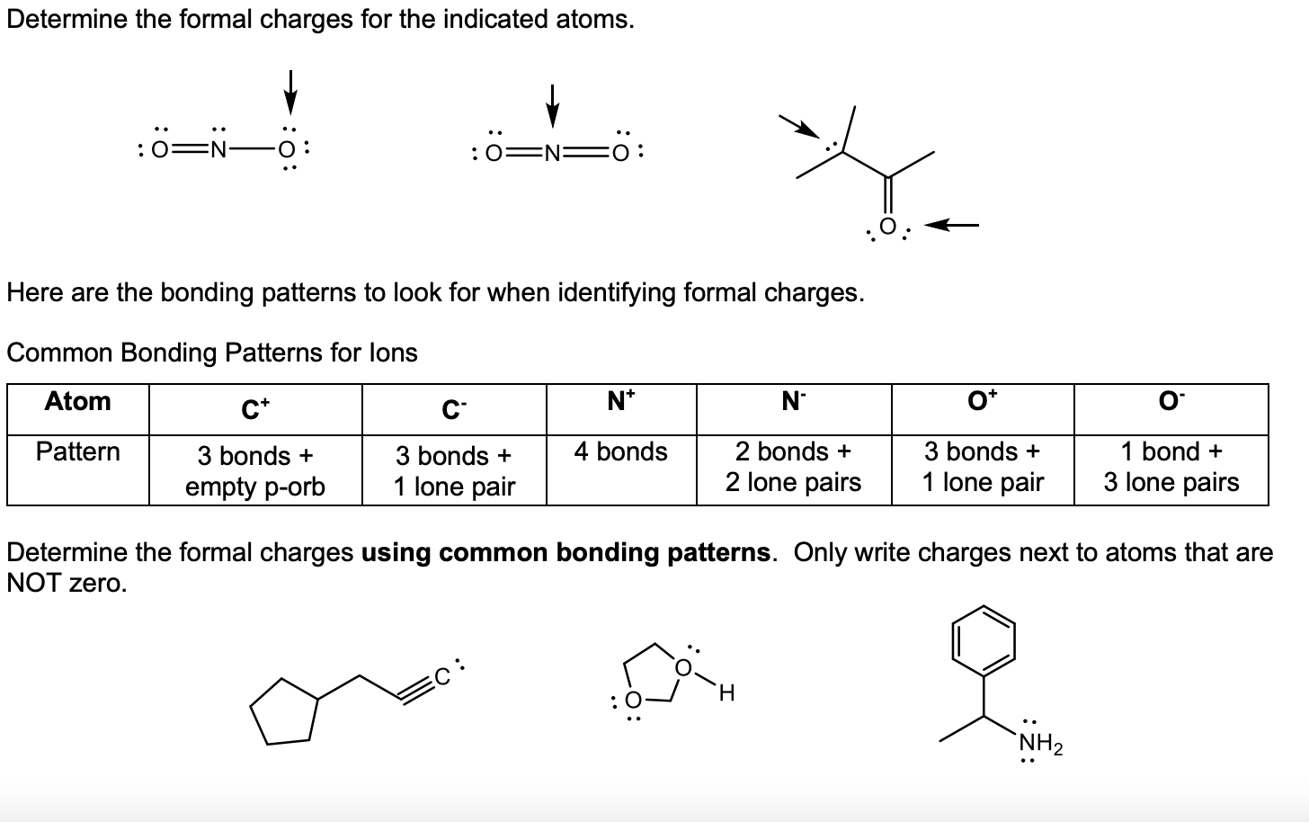 Solved Determine The Formal Charges For The Indicated Atoms 4815