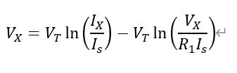 Solved how to make Ix as a function of Vx in below equation? | Chegg.com