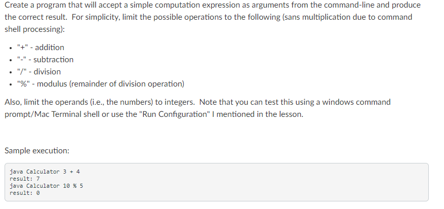 Solved Create a program that will accept a simple | Chegg.com