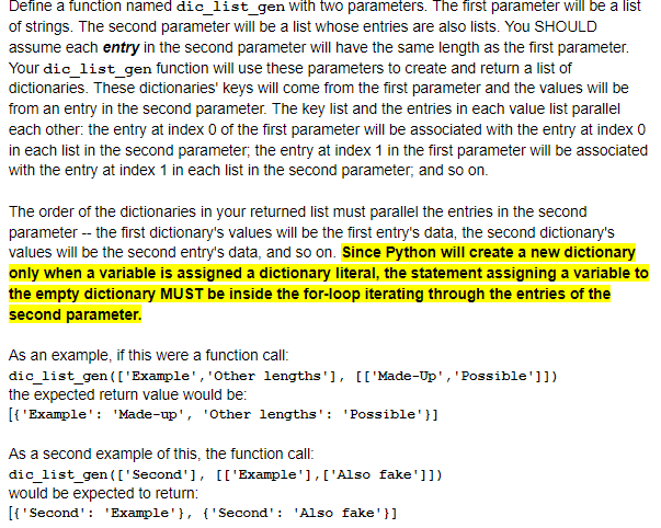 Solved Define A Function Named Dic_list_gen With Two | Chegg.com