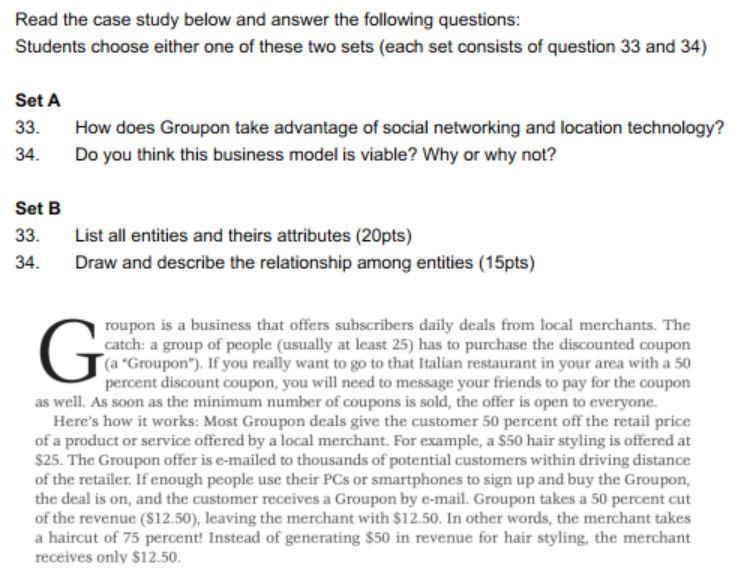 Solved Read the case study below and answer the following | Chegg.com