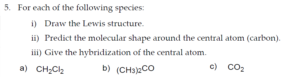 lewis structure for (ch3)2co