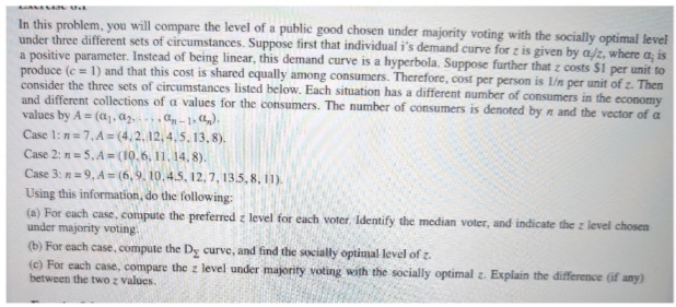 Solved In this problem, you will compare the level of a | Chegg.com