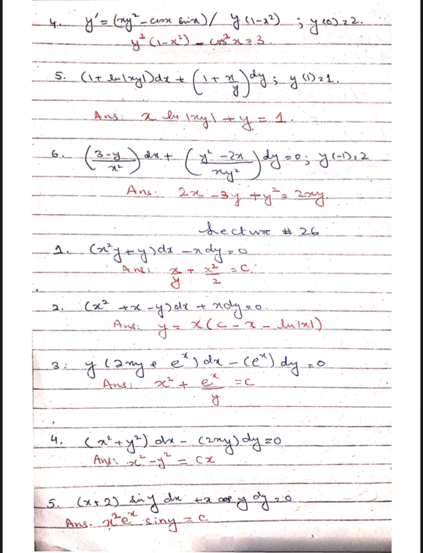 Solved This is differential of equations Please show the | Chegg.com