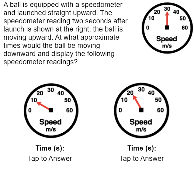 Solved A ball is equipped with a speedometerand launched