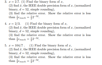 Solved 3. r = 2.7. (1) Find the binary form of 2, (2) find | Chegg.com
