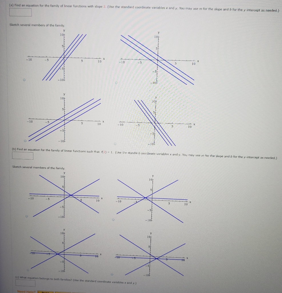 solved-a-find-an-equation-for-the-family-of-linear-chegg