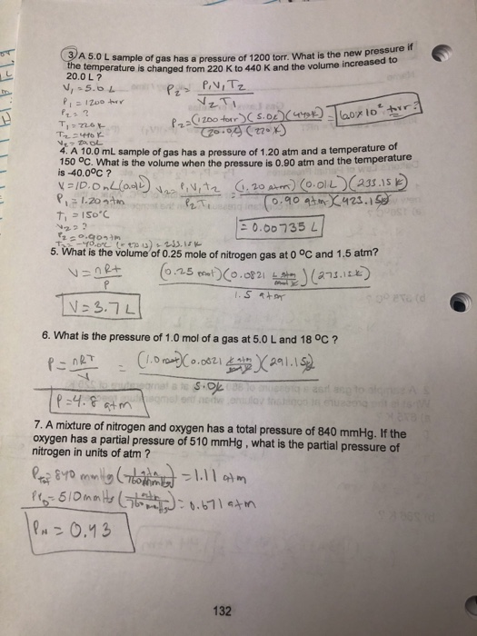 Solved ulvise 11 Gas Laws Name Lab day , time _-_1 Gas Laws | Chegg.com