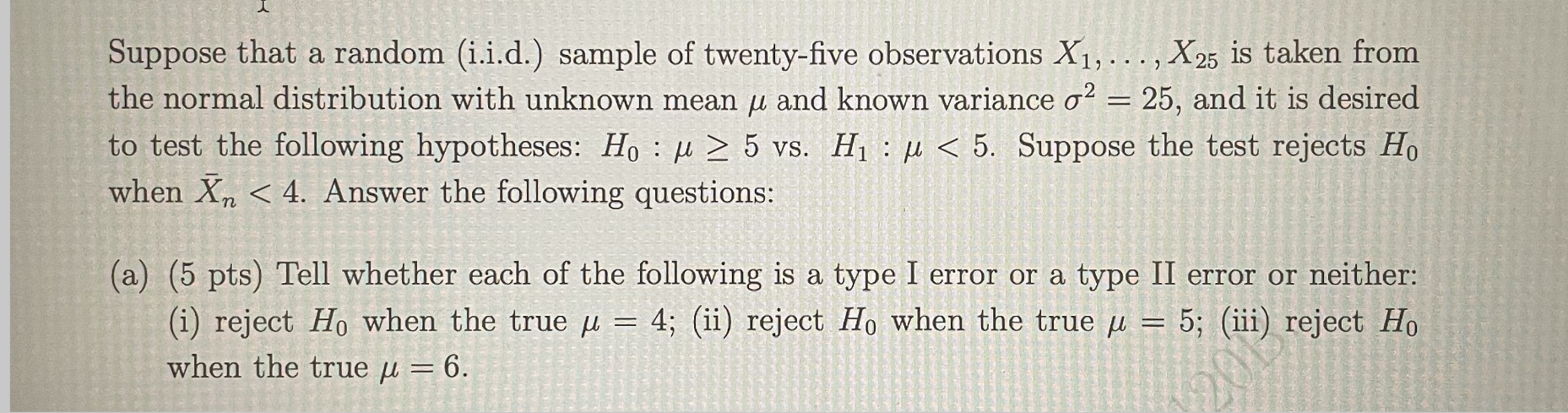 Solved A - Suppose That A Random (i.i.d.) Sample Of | Chegg.com