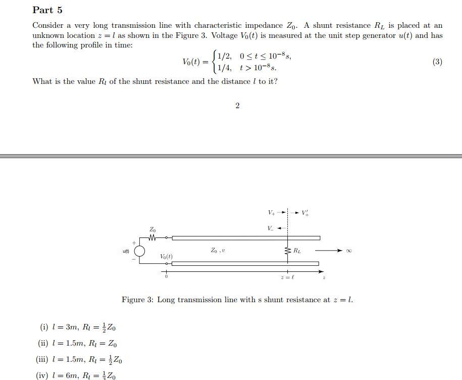 Solved Consider a very long transmission line with | Chegg.com