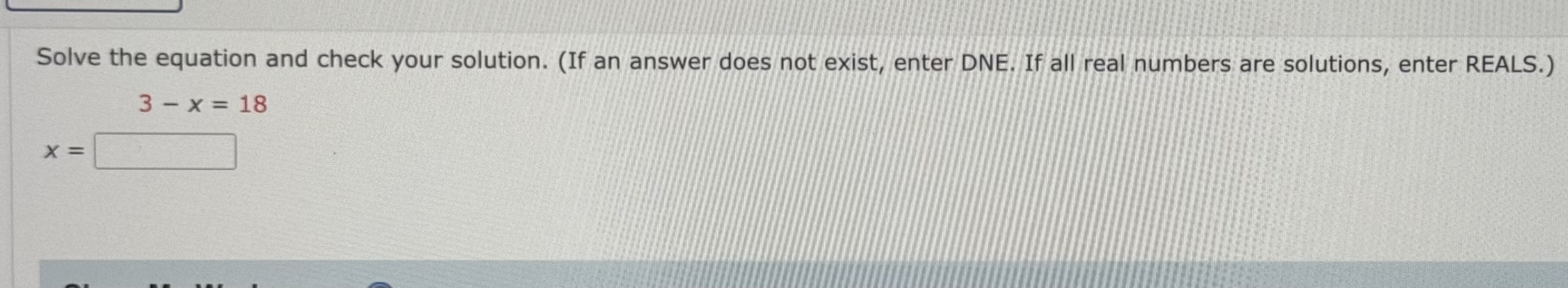 Solved Solve the equation and check your solution. (If an | Chegg.com