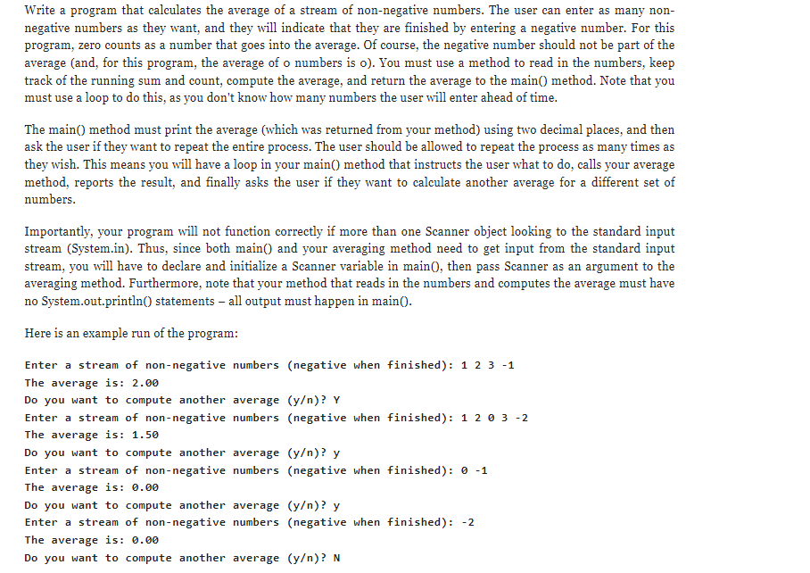 Solved Please write in java a program that is simple (only | Chegg.com