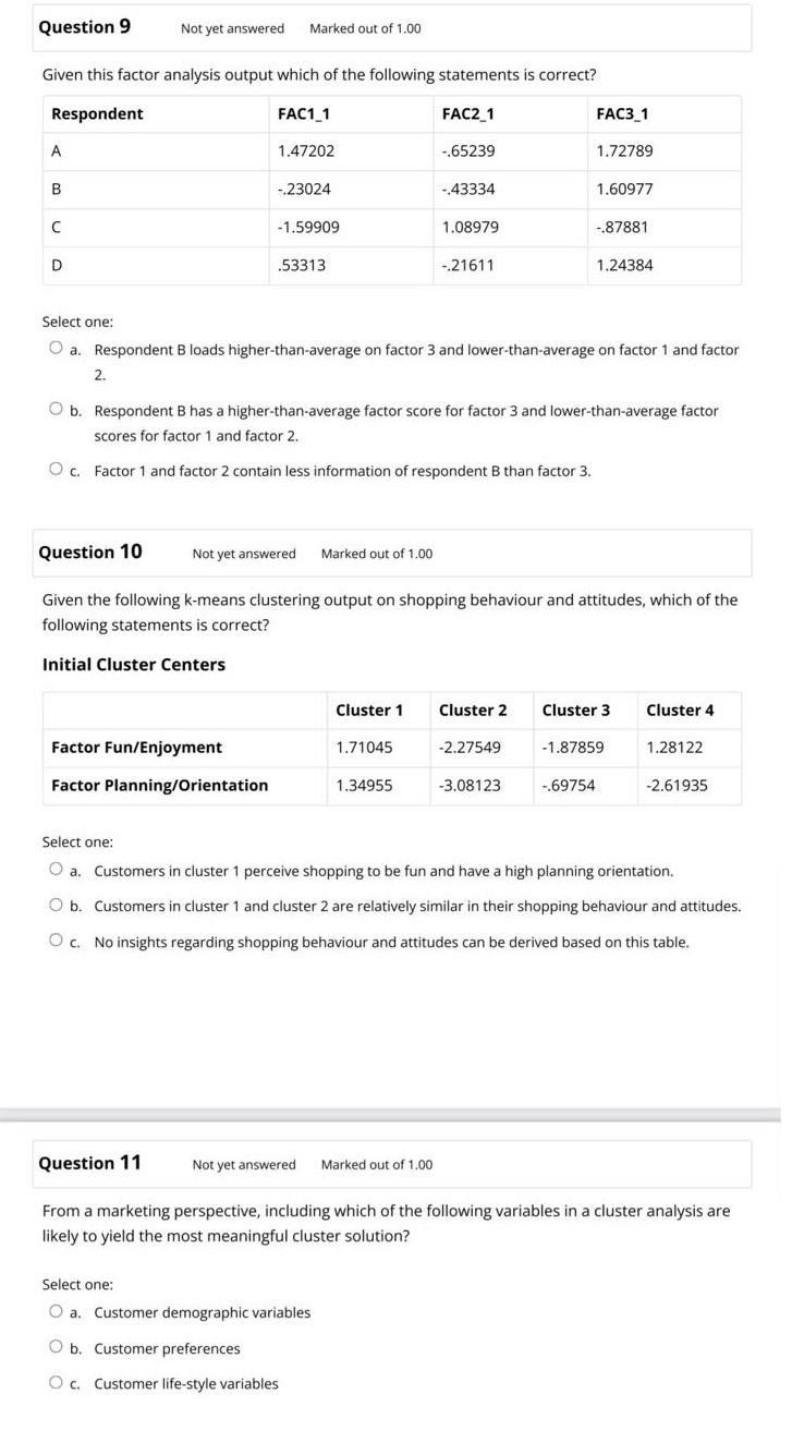 Solved Question 9 Not yet answered Marked out of 1.00 Given | Chegg.com