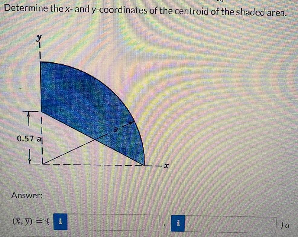 Solved Determine the x - and y-coordinates of the centroid | Chegg.com