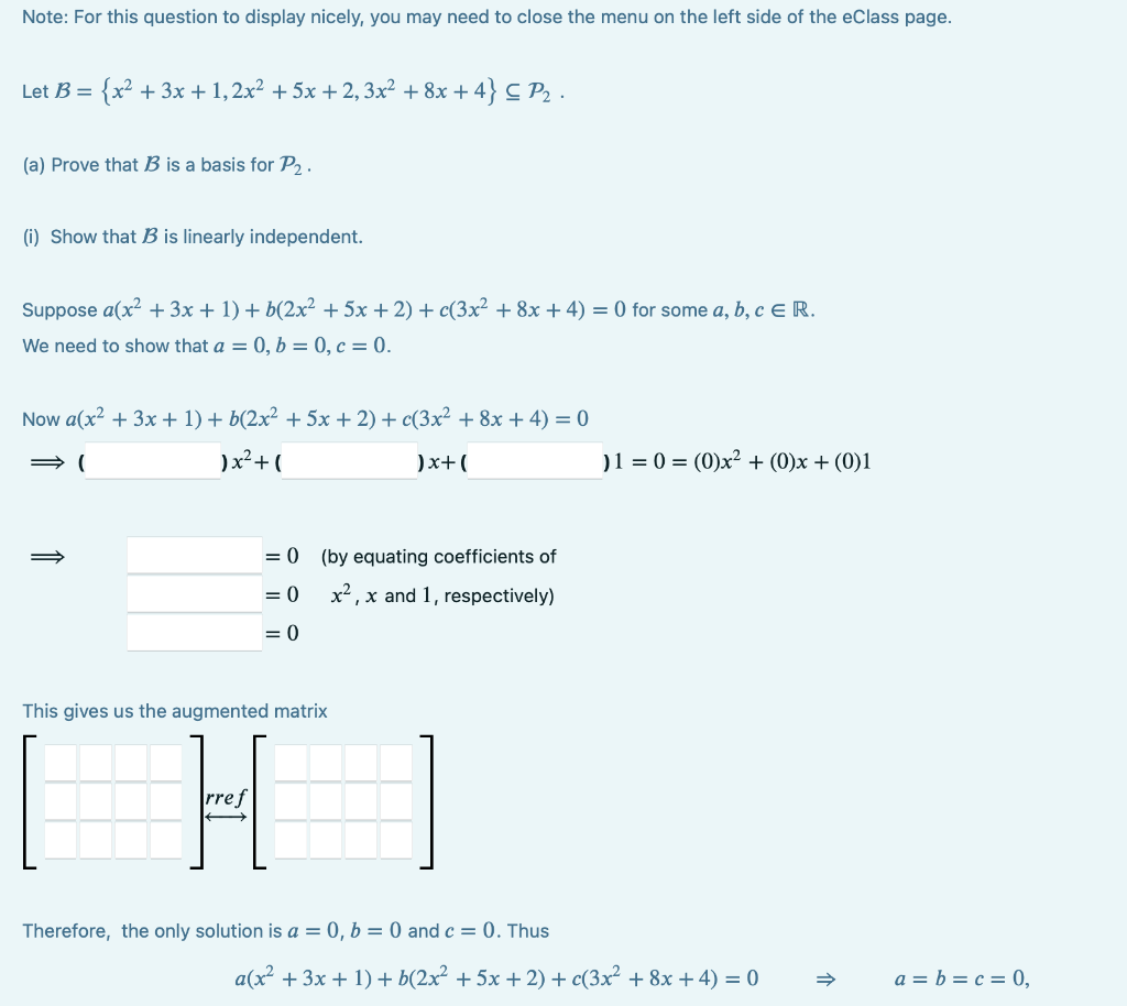 Solved Note: For this question to display nicely, you may | Chegg.com