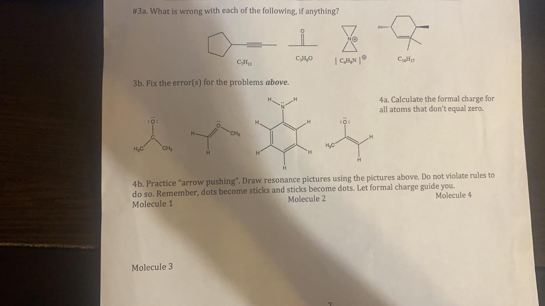 Solved #3a. What is wrong with each of the following, if | Chegg.com