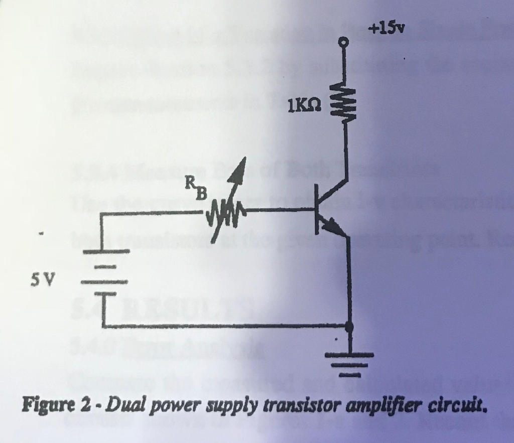 Solved Design the dual power supply amplifier circuit as Circuit Diagram