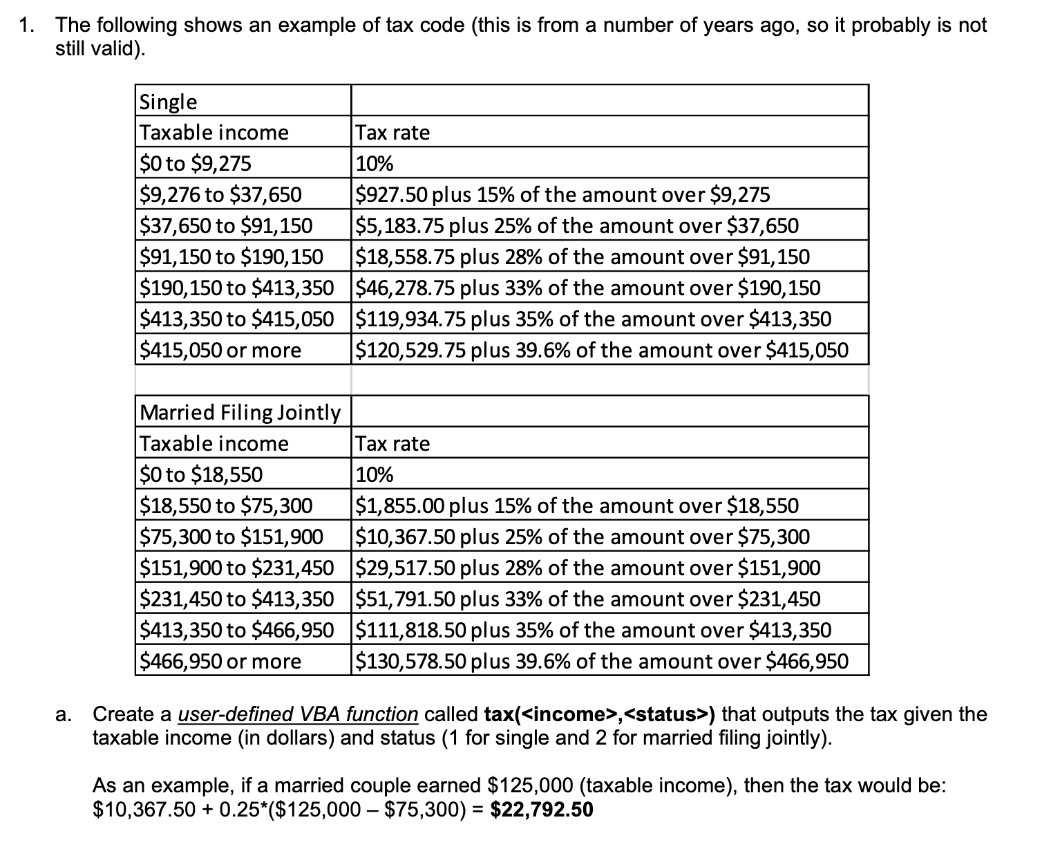 Solved 1. The following shows an example of tax code (this | Chegg.com