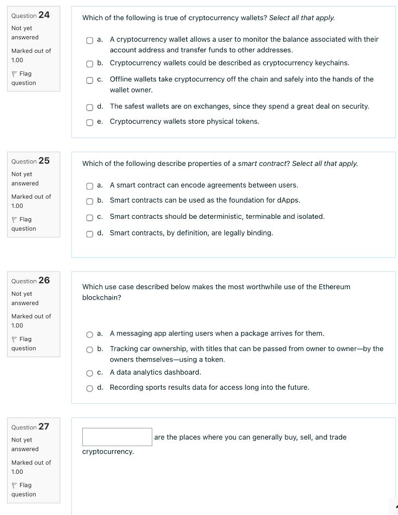 Solved Question 24 Which of the following is true of | Chegg.com