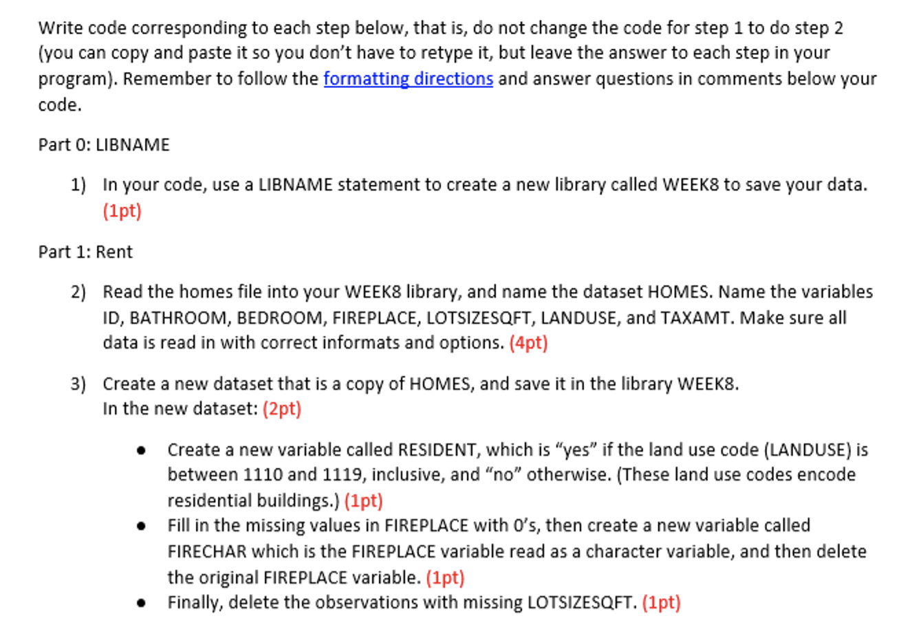 Write code corresponding to each step below, that is, | Chegg.com