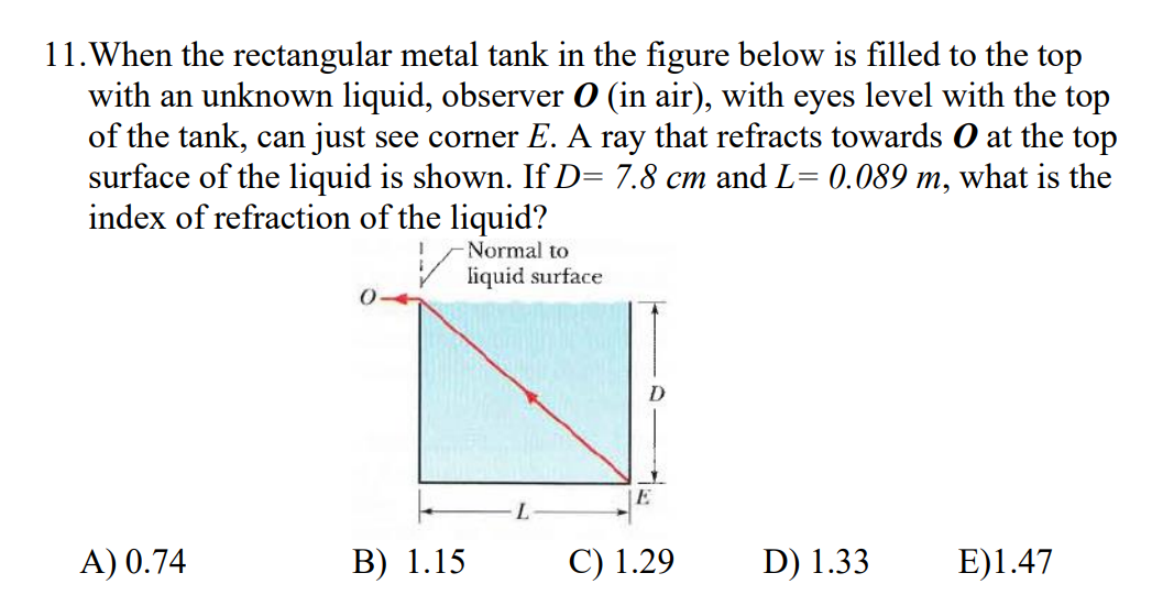Solved 1. When the rectangular metal tank in the figure | Chegg.com