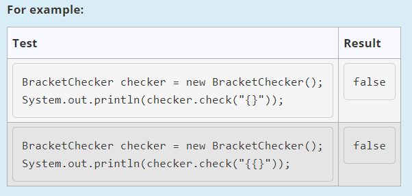 Solved Create the following class. 1. BracketChecker - this | Chegg.com