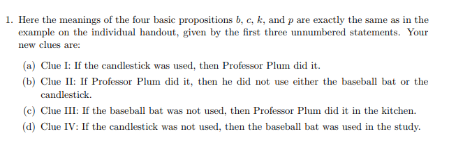 1. Here The Meanings Of The Four Basic Propositions | Chegg.com