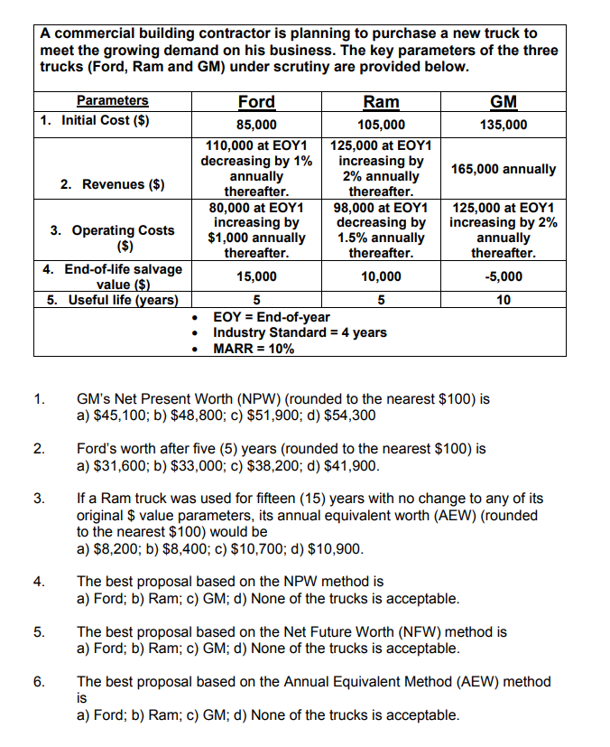 A commercial building contractor is planning to | Chegg.com