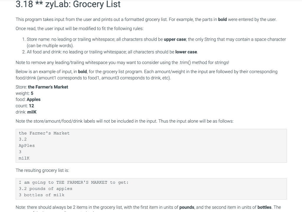 Solved This program takes input from the user and prints out | Chegg.com