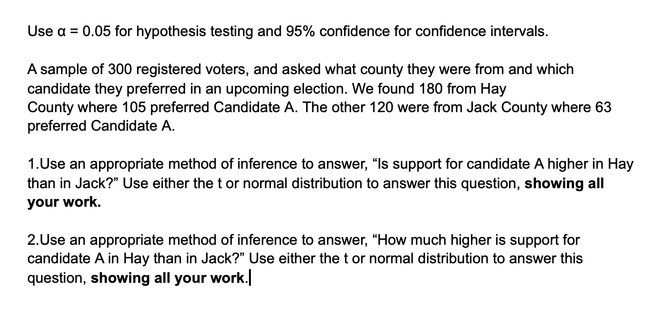 hypothesis testing 95