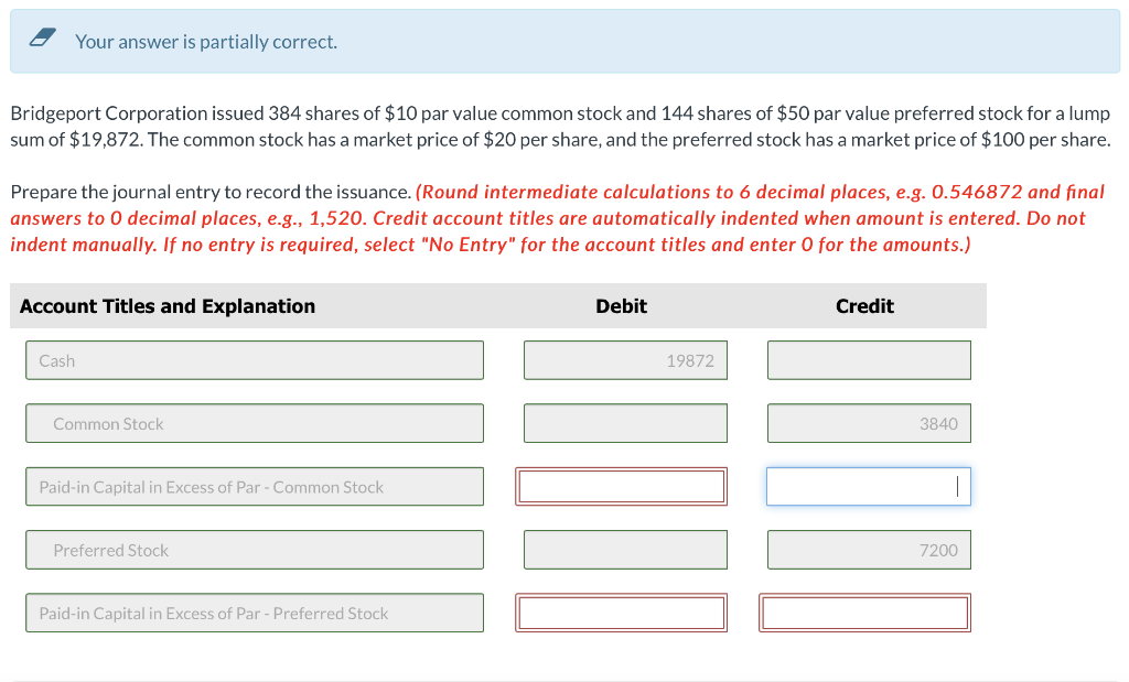 Solved Your answer is partially correct. Bridgeport